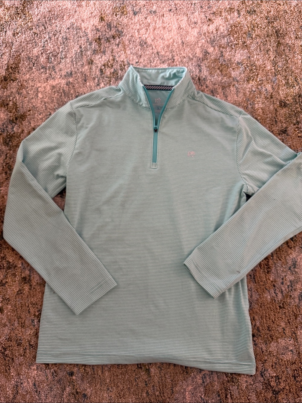 Southern Tide Light Aqua Quarter-Zip Pullover